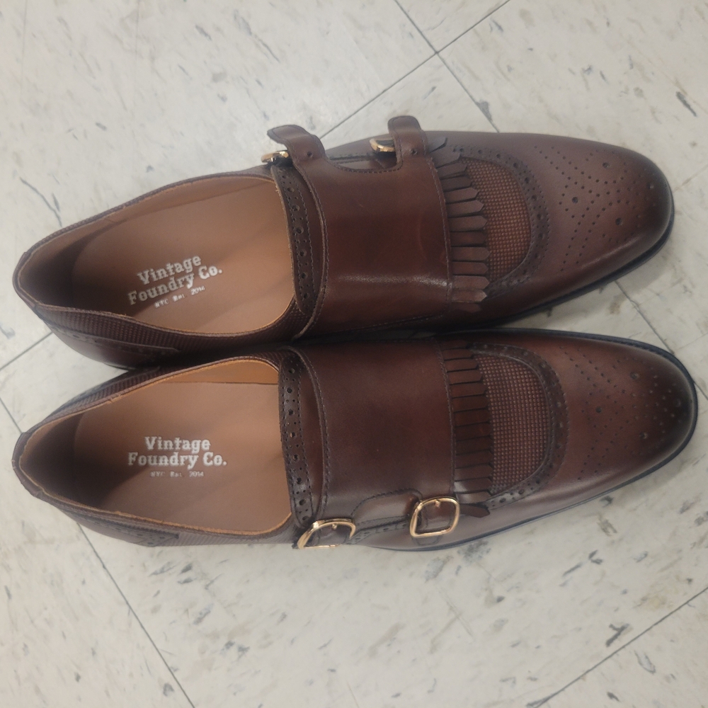 Vintage Foundry Co. Men's Brown Leather Loafers
